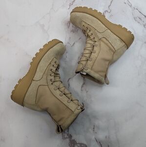 Altama Boot Size 5.5 Wide Mens Tan Suede Coyote Vibram Desert Military Combat